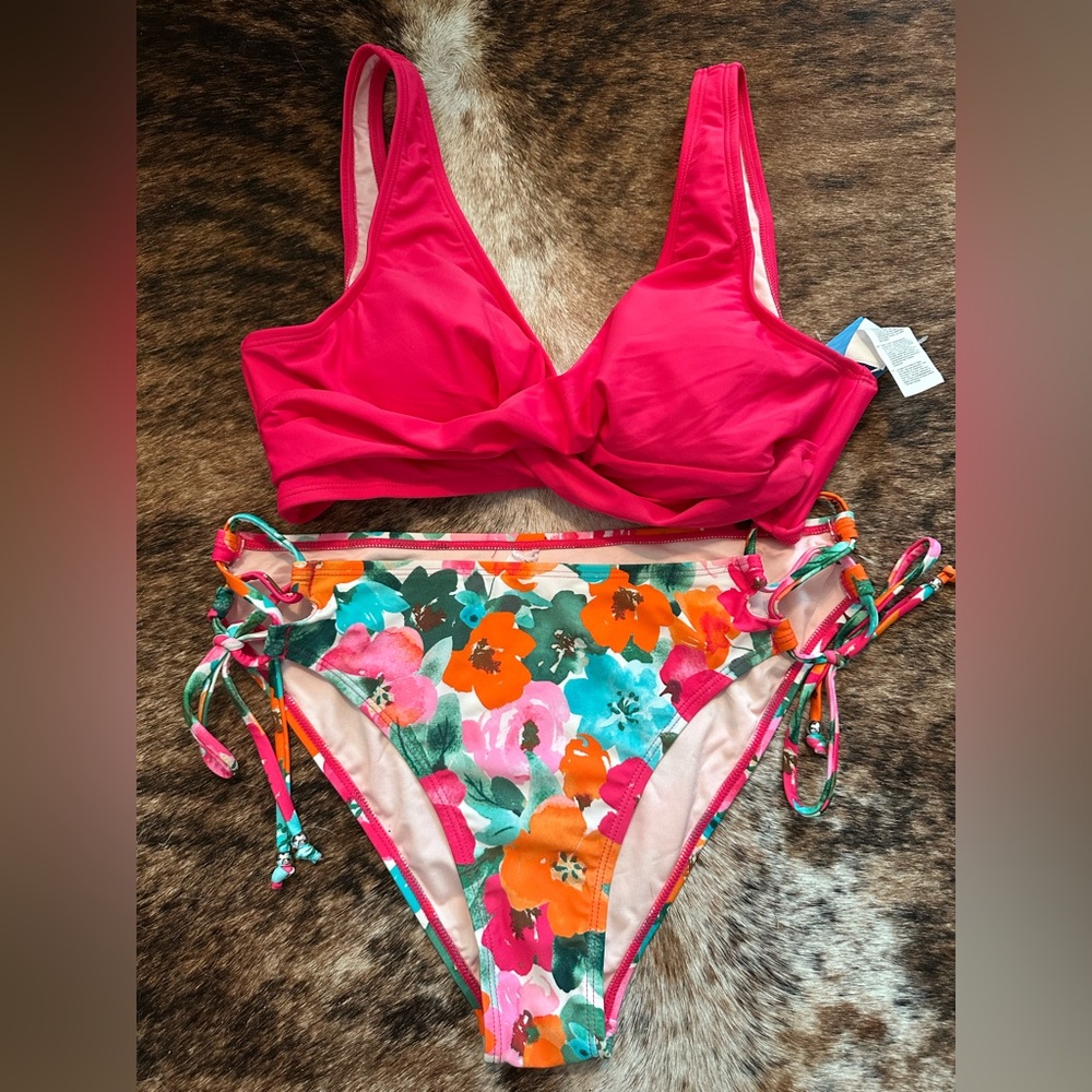 Cupshe Floral Bikini Set